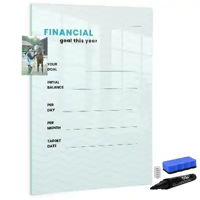 Tørreslette magnetisk board Økonomiplanner