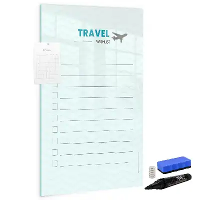 Magnetisk whiteboard til rejseplanlægning tørreslette tavle