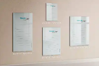 Magnetisk whiteboard til rejseplanlægning tørreslette tavle