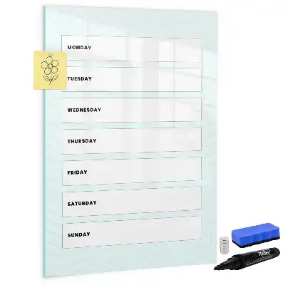 Ugeplanner magnetisk tørresletteboard