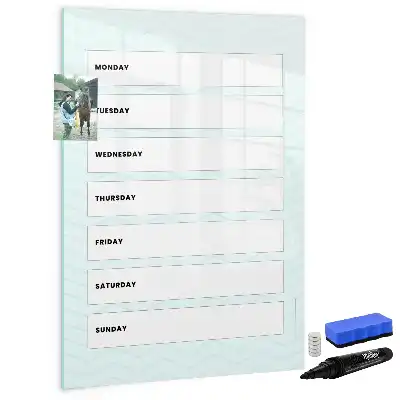 Ugeplanner magnetisk tørresletteboard