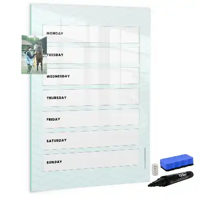 Ugeplanner magnetisk tørresletteboard
