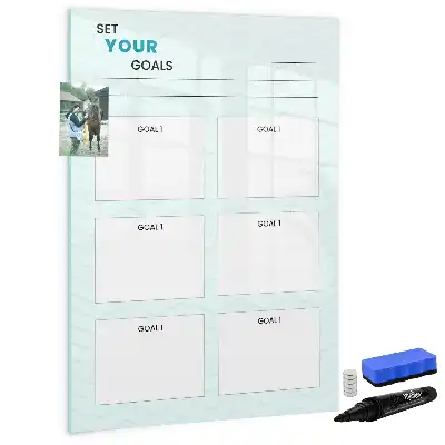 Magnetisk whiteboard til planlægning tørreslettet målplanlægger