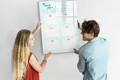 Magnetisk whiteboard til planlægning tørreslettet målplanlægger