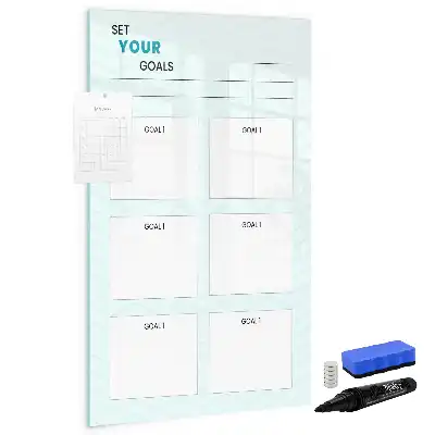 Magnetisk whiteboard til planlægning tørreslettet målplanlægger