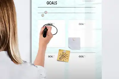 Magnetisk whiteboard til planlægning tørreslettet målplanlægger