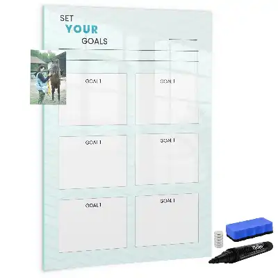 Magnetisk whiteboard til planlægning tørreslettet målplanlægger