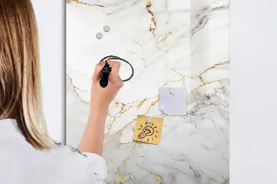 Magnetisk tørresletteboard i dekorativ marmor