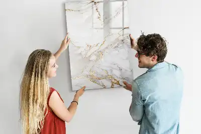 Magnetisk tørresletteboard i dekorativ marmor