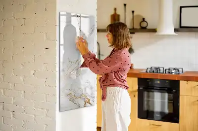 Magnetisk tørresletteboard i dekorativ marmor
