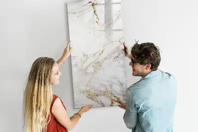 Magnetisk tørresletteboard i dekorativ marmor