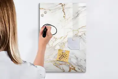 Magnetisk tørresletteboard i dekorativ marmor