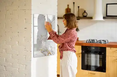 Magnetisk tørresletteboard i dekorativ marmor