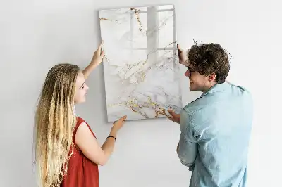 Magnetisk tørresletteboard i dekorativ marmor