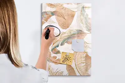 Magnetisk tørretavle med fuglefjedermønster