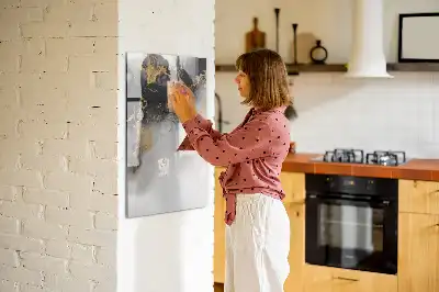 Magnetisk whiteboard med marmorabstraktion