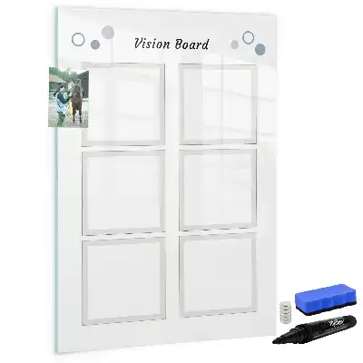 Magnetisk whiteboard med tørreslettefunktion