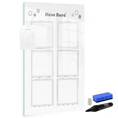 Magnetisk whiteboard med tørreslettefunktion