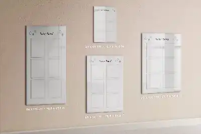 Magnetisk whiteboard med tørreslettefunktion