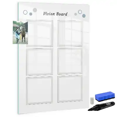 Magnetisk whiteboard med tørreslettefunktion