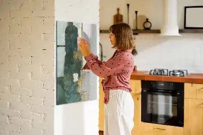 Magnetisk whiteboard med dekorativt mønster