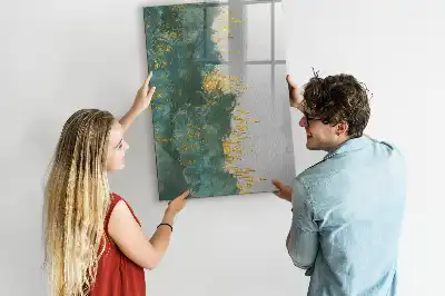 Magnetisk whiteboard med dekorativt mønster