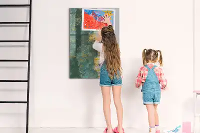Magnetisk whiteboard med dekorativt mønster