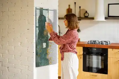 Magnetisk whiteboard med dekorativt mønster