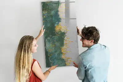 Magnetisk whiteboard med dekorativt mønster