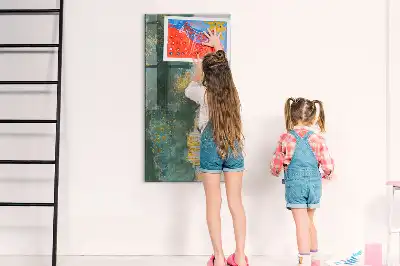 Magnetisk whiteboard med dekorativt mønster