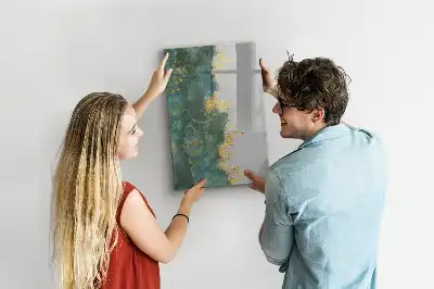 Magnetisk whiteboard med dekorativt mønster