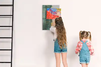Magnetisk whiteboard med dekorativt mønster
