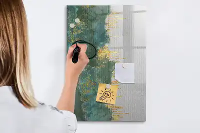 Magnetisk whiteboard med dekorativt mønster