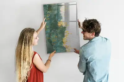 Magnetisk whiteboard med dekorativt mønster