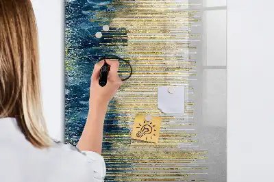 Tørreslette magnetisk board Dekorativt mønster