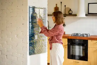 Tørreslette magnetisk board Dekorativt mønster