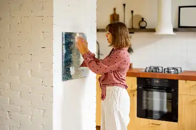 Tørreslette magnetisk board Dekorativt mønster