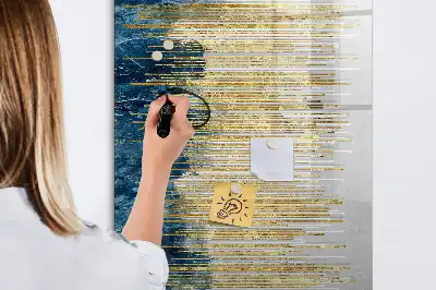 Tørreslette magnetisk board Dekorativt mønster