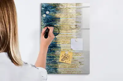 Tørreslette magnetisk board Dekorativt mønster