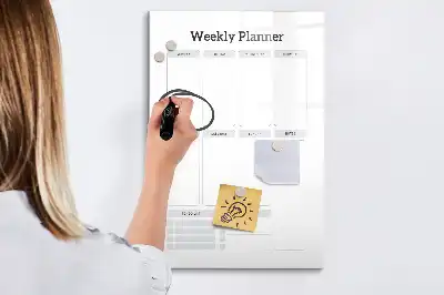Ugeplanner magnetisk tørresletteboard