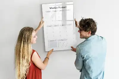 Ugeplanner magnetisk tørresletteboard