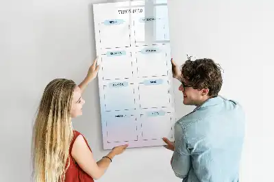 Tørreslette magnetisk tavle magnetisk tavle til skrivning