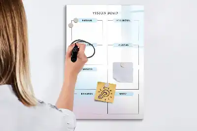 Tørreslette magnetisk tavle magnetisk tavle til skrivning