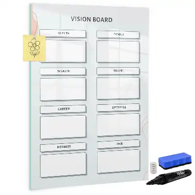 Magnetisk whiteboard vision board til tørre sletning