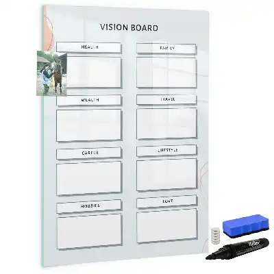 Magnetisk whiteboard vision board til tørre sletning