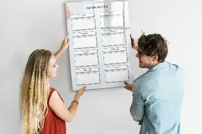 Magnetisk whiteboard vision board til tørre sletning