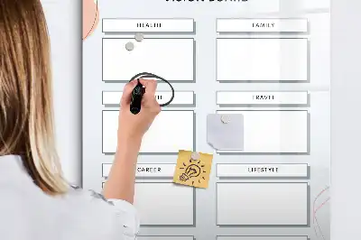 Magnetisk whiteboard vision board til tørre sletning
