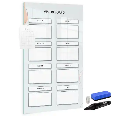Magnetisk whiteboard vision board til tørre sletning