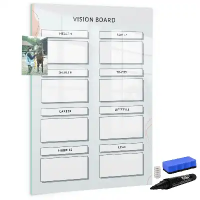 Magnetisk whiteboard vision board til tørre sletning