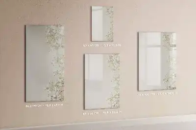 Magnetisk opslagstavle med subtilt blomstermotiv